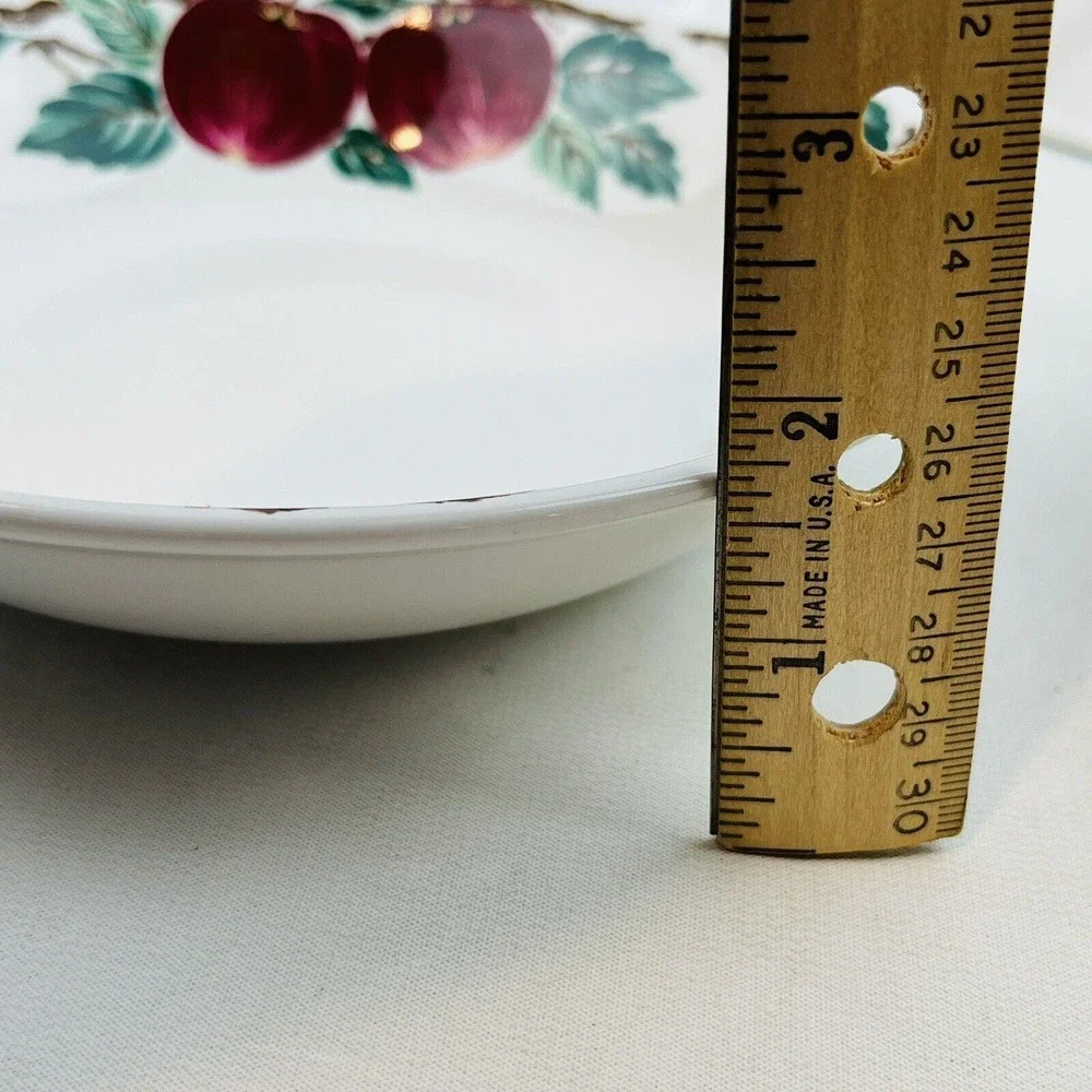 Nancy Calhoun Bella‎ Roma 3 Coupe Soup Bowl Lot Apples Cafe Classico Vintage